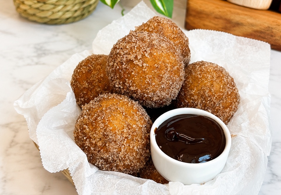 Cinnamon Sugar Donut Holes
