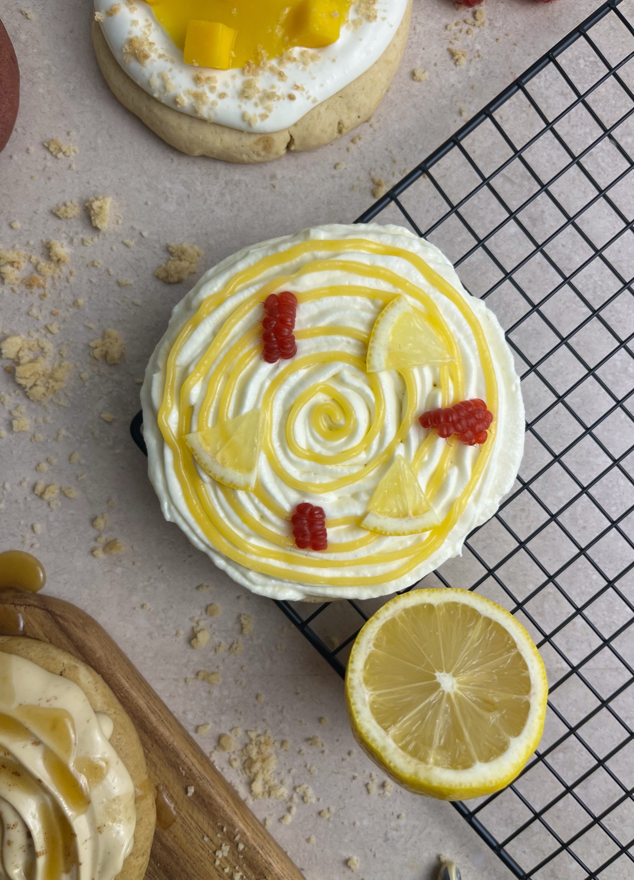 Lemon swirl cookie styled by Kelly